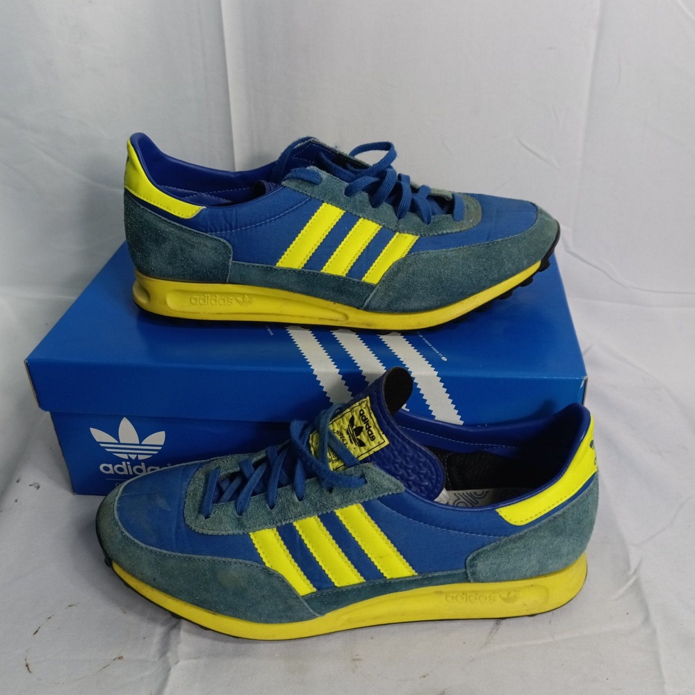 Adidas Originals TRX Royal Blue Neon Yellow Sneakers G02074 Mens Size 9